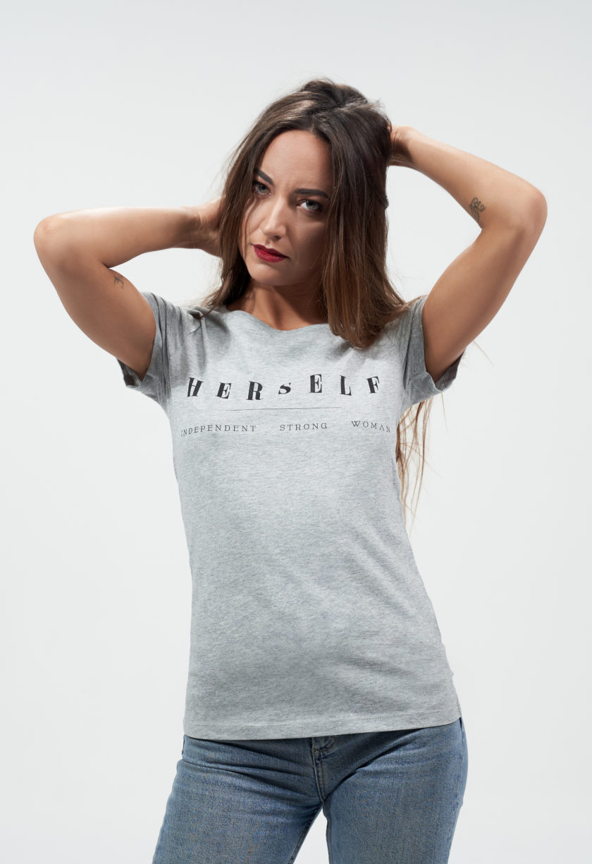 T-Shirt Gris Clair Herself 2